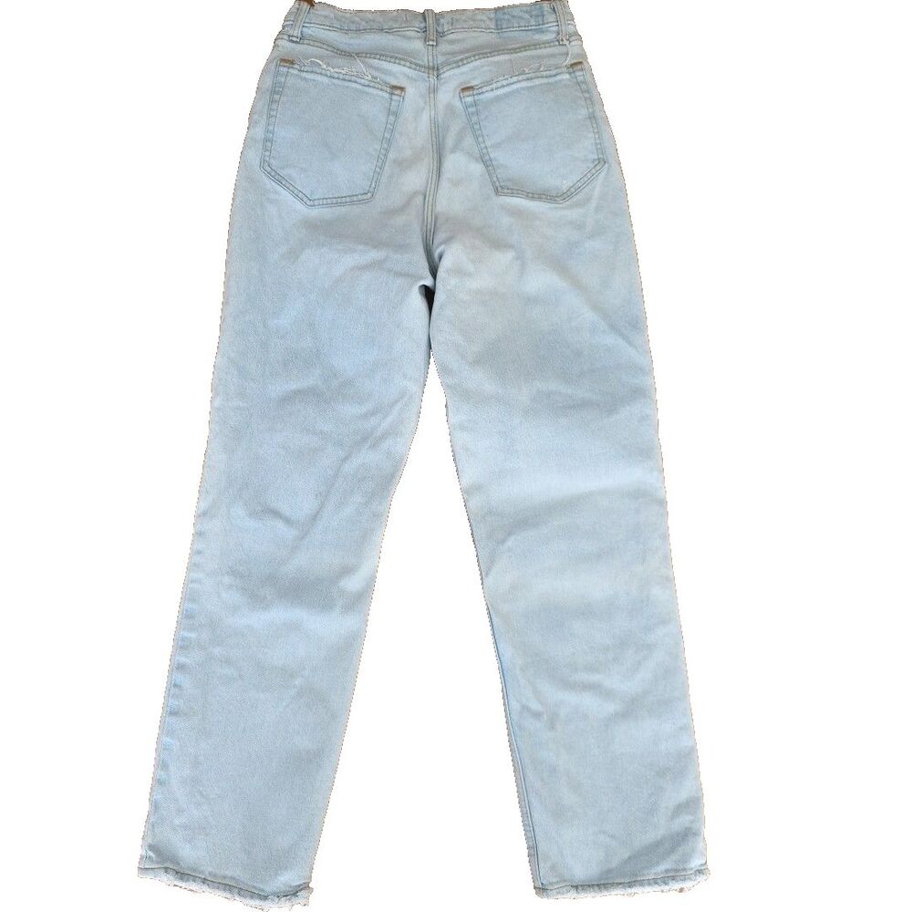 Abercrombie & Fitch Jeans '90s Straight High Rise 10 Wide Baggy Distressed Y2K - Picture 2 of 12